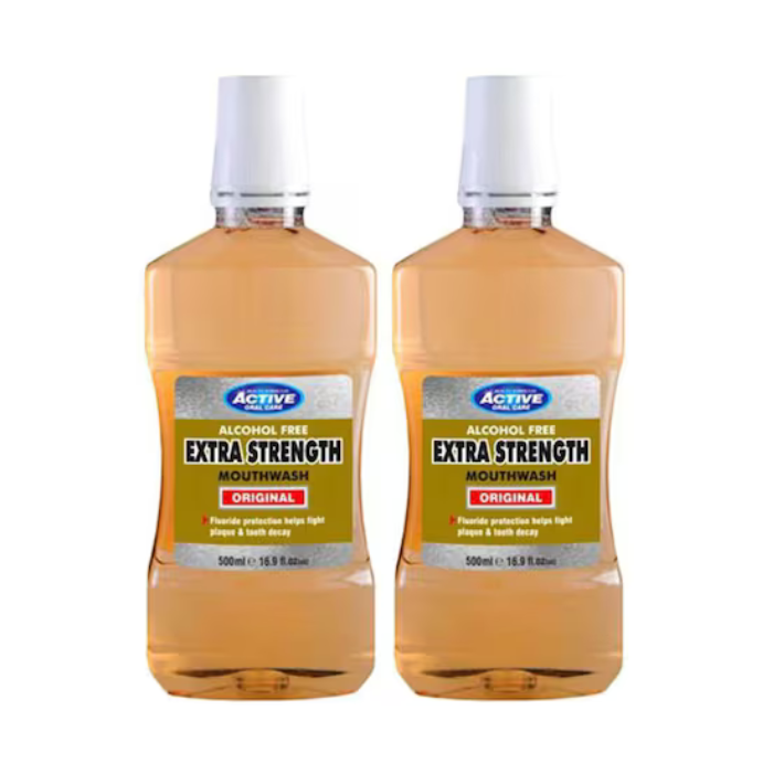 Beauty Formulas Extra Strength Original Mouthwash Twin Pack