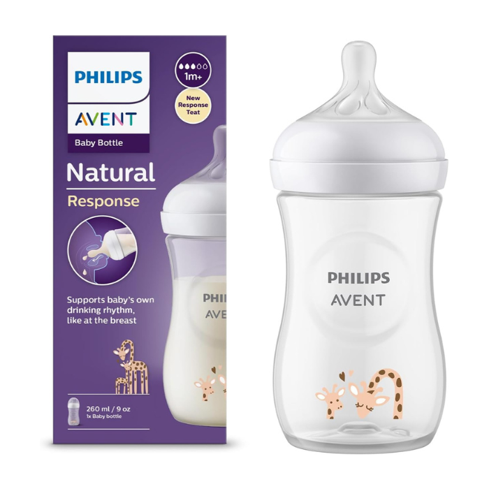 Philips Avent Natural 3.0 Feeding Bottle Giraffe 260ml PA705