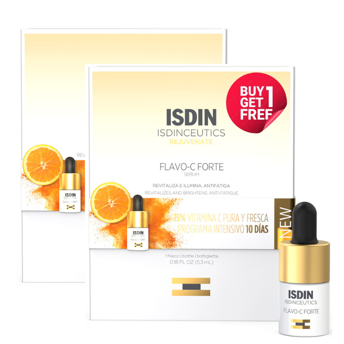 Isdin Isdinceutics Flavo-C Forte Serum 5.3ml 1+1 Free Promo