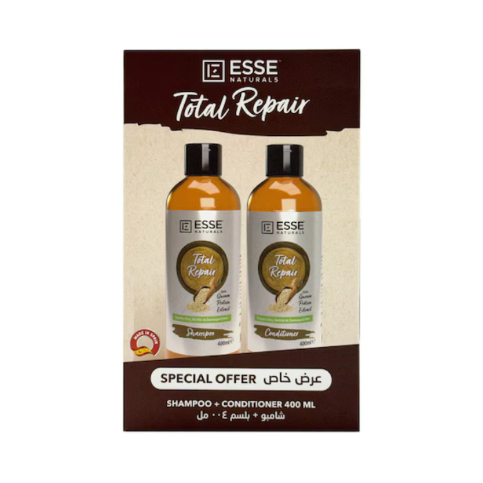 Esse Naturals Total Repair  Shampoo 400ml + Conditioner 400ml Promo