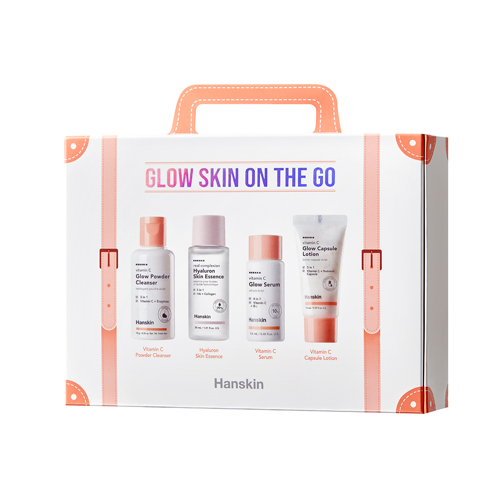 Hanskin Glow Skin On The Go Skincare Set
