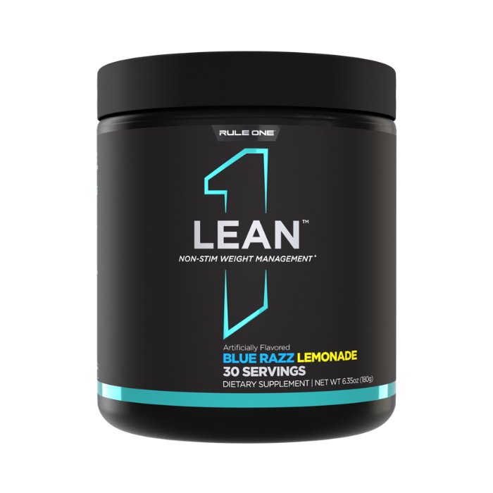 Rule 1 Lean Powder Blue Razz Lemonade 30 Servings