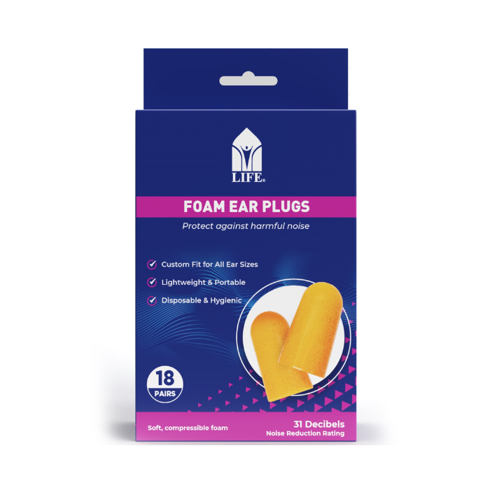 Life Foam Ear Plugs 18 Pairs