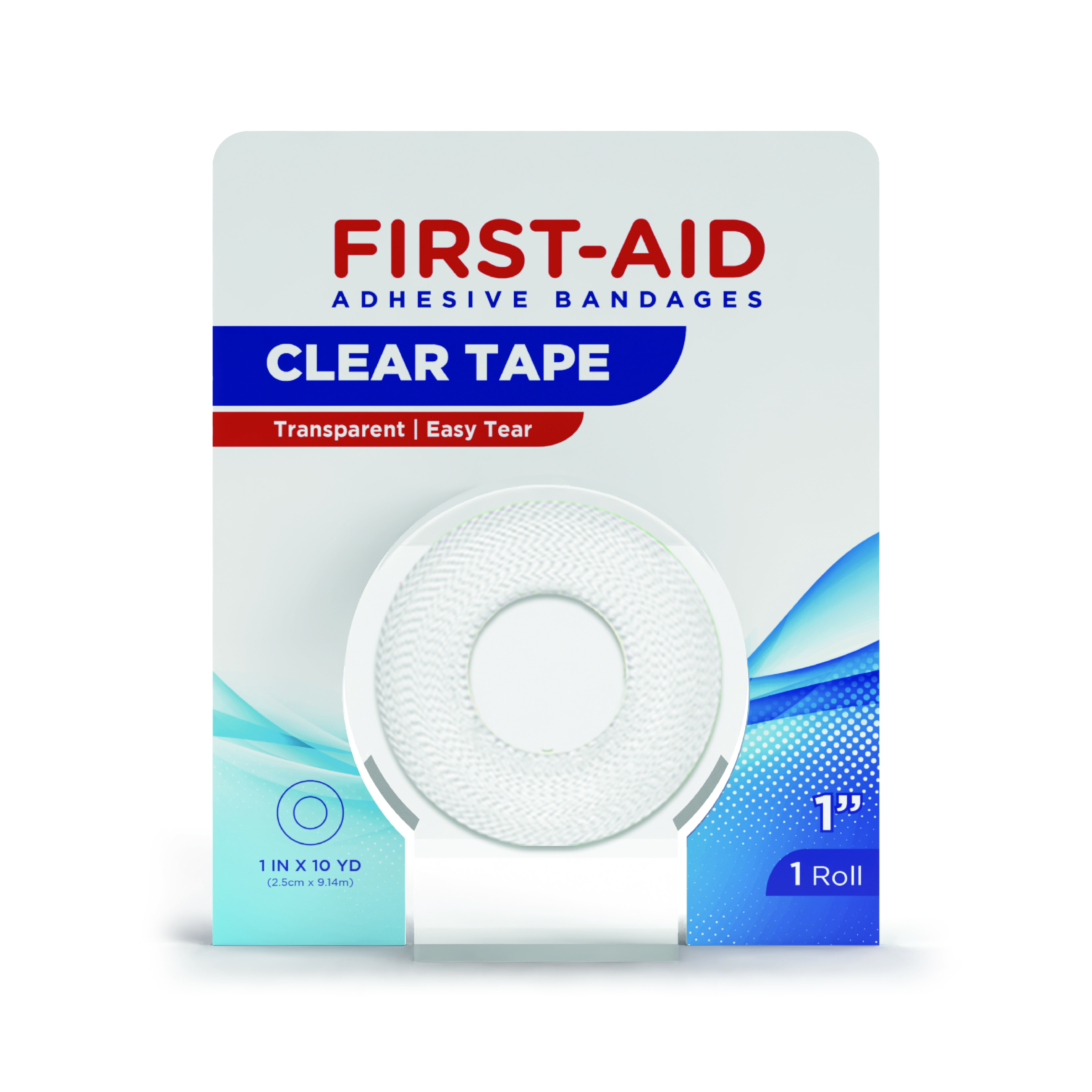 First Aid Clear Tape Roll 2.5CM x 9.14M 1s