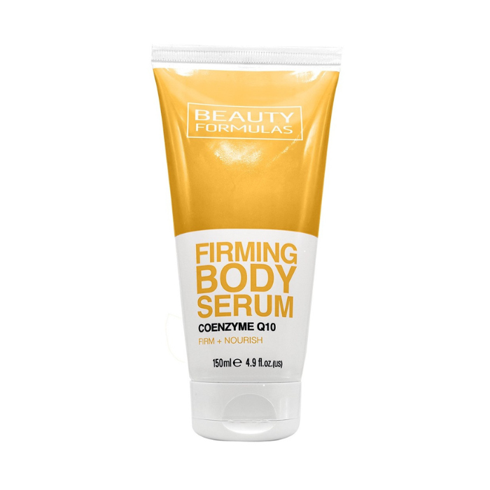 Beauty Formulas Firming Body Serum, Coenzyme Q10, Cocoa Butter & Flaxseed Oil for Smoother, Firmer-Looking Skin - 150ml