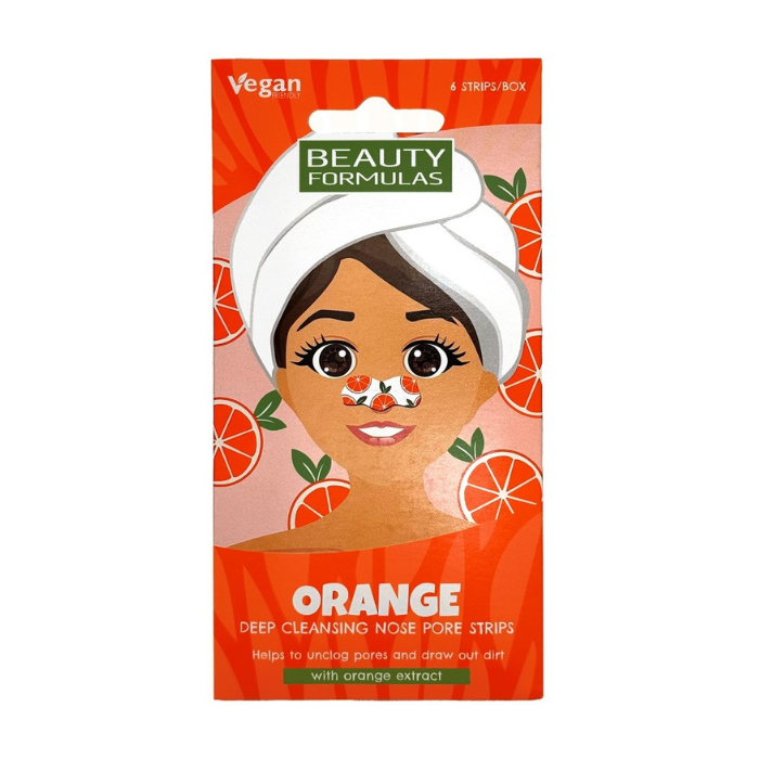 Beauty Formulas Nose Pore Deep Cleansing Blackhead Remover with Witch Hazel & Orange Extract - 6 Strips