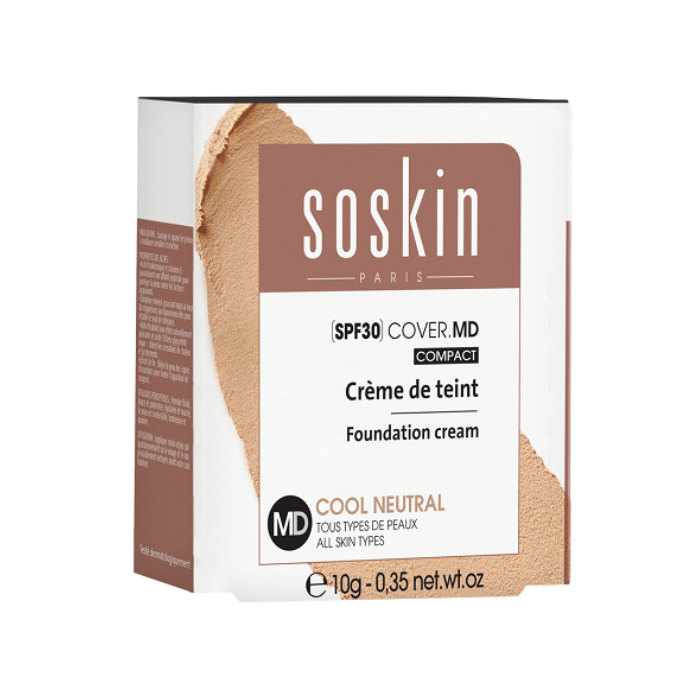 Soskin R+ Cover MD Compact Foundation Cool Neutral 10g