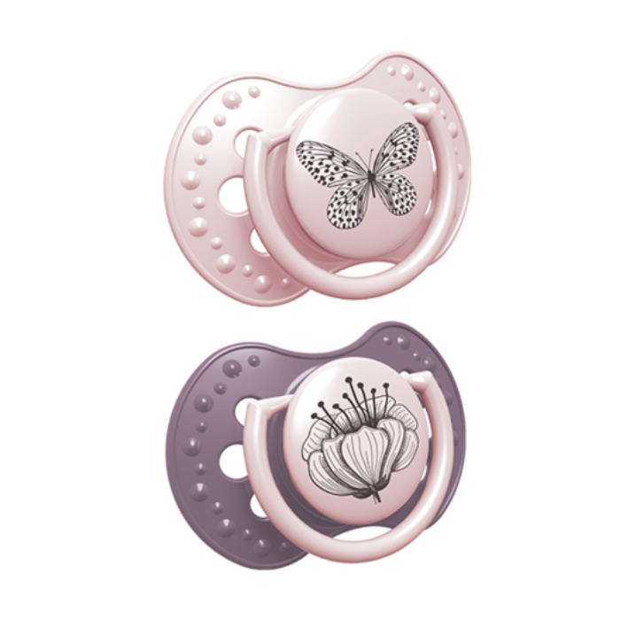 Lovi Dynamic Soother Silicone Botanic Girl 0-3M 2s