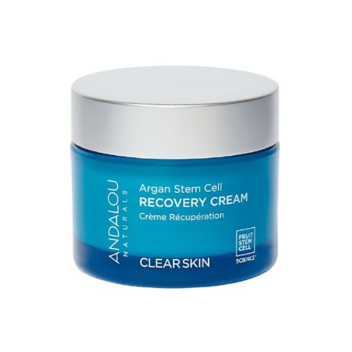 Andalou Clear Skin Beta Hydroxy Complex Recovery Cream, Argan Stem Cell Moisturizer, 50ml