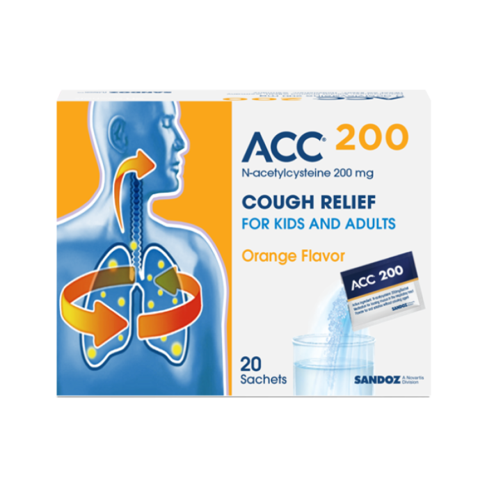 مسحوق محلول فموي Acc 200 3g  ظرف20