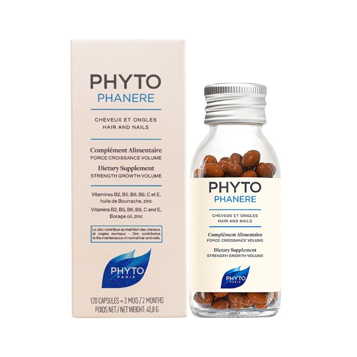 Phyto Phytophanere Hair and Nail Strengthening Capsules, Growth Support, Volume Boost & Anti-Hair Fall Care, 120s