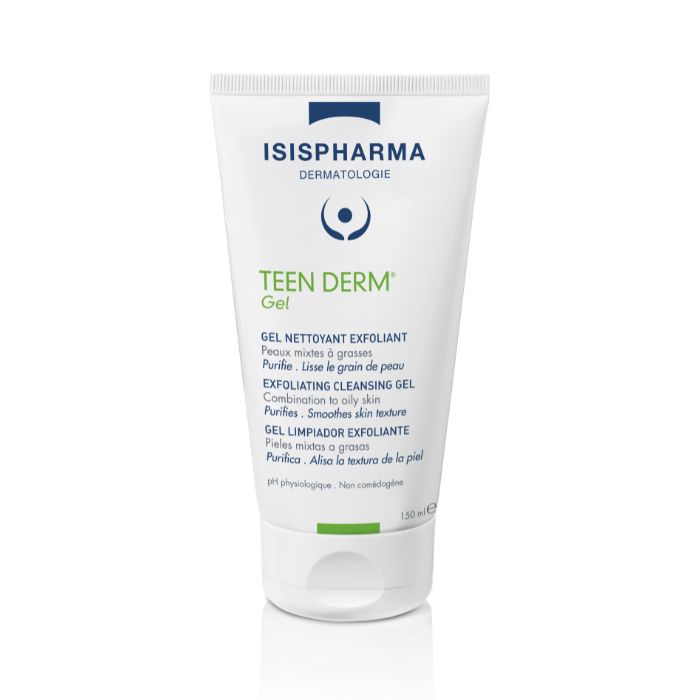 Isis Teen Derm Gel, Purifying Exfoliating Cleanser for Oily and Acne-Prone Skin, 150ml