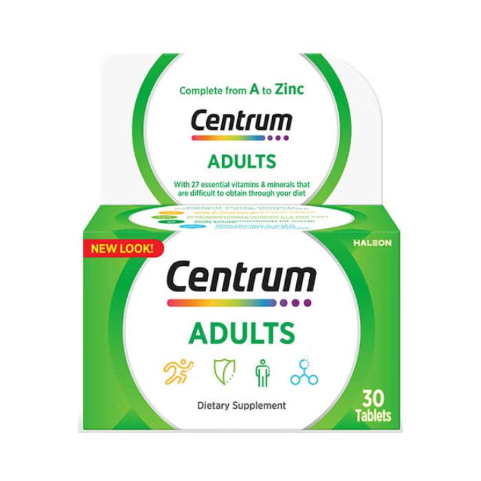 Centrum Adult Multivitamin, Complete Daily Vitamins & Minerals for Energy, Immunity & Wellness, 30 Tablets
