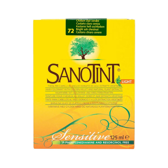 Sanotint Sensitive Bright Ash Chestnut 72, 125ml