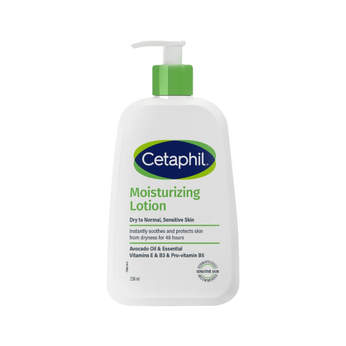 Cetaphil Moisturizing Lotion, 48H Hydration for Dry & Sensitive Skin, Lightweight & Non-Greasy, 236ml
