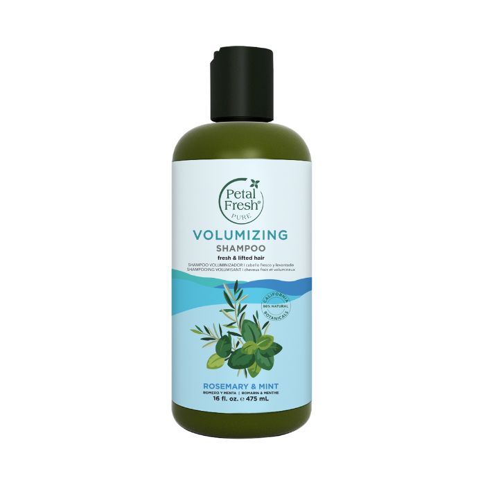 Petal Fresh Pure Rosemary & Mint Volumizing Shampoo, Natural, pH Balanced, Vegan Hair Volume Boost, 475ml