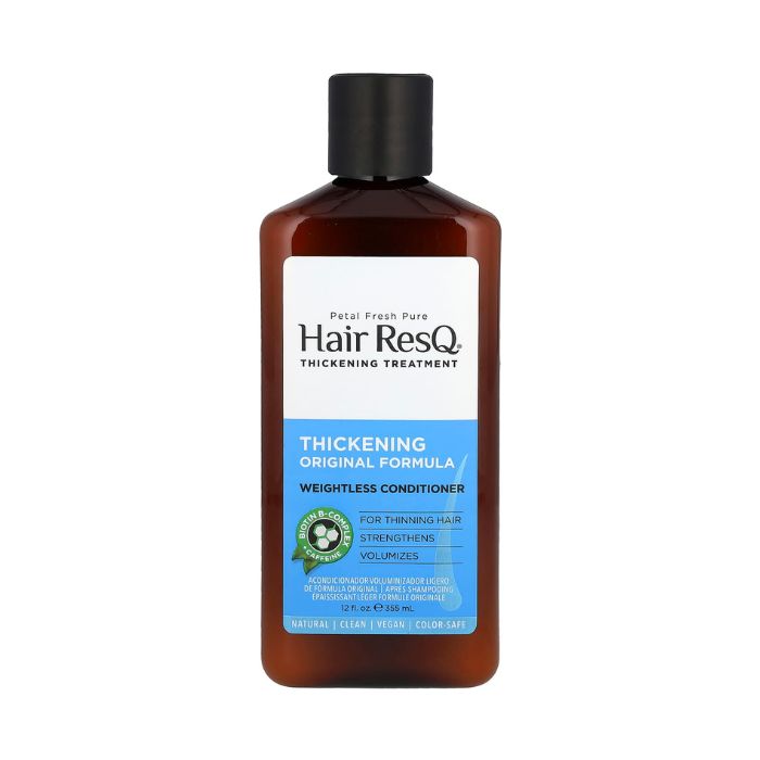 Petal Fresh Pure Hair Resq Thickening Conditioner, Biotin and Caffeine for Fuller, Stronger, Volumized Hair, 355ml