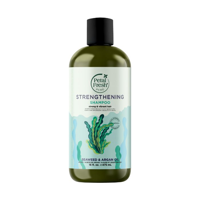 Petal Fresh Pure Strengthening Shampoo Seaweed and Argan Oil, Moisture Repair for Dry, Damaged Hair, 475ml