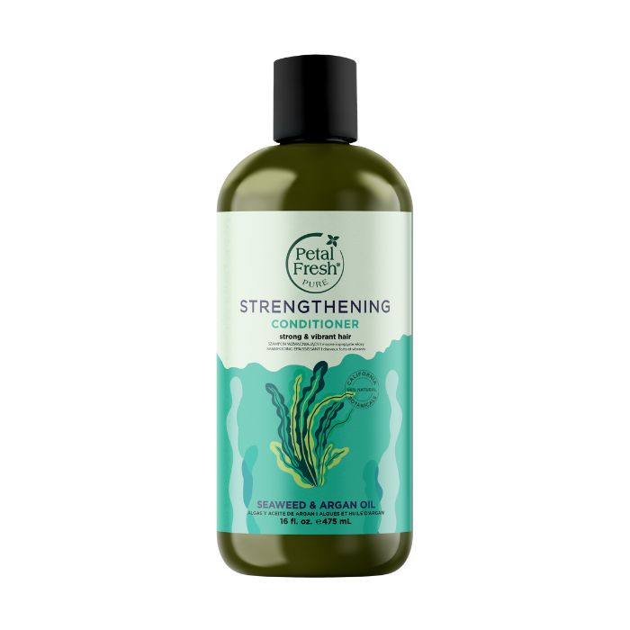 Petal Fresh Pure Strengthening Conditioner Seaweed and Argan Oil, Moisturizing Repair for Dry, Damaged Hair, 475ml