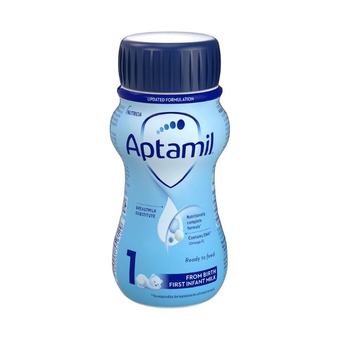 Aptamil Infant Formula Ready To Drink, Complete Baby Nutrition from Birth, 200ml