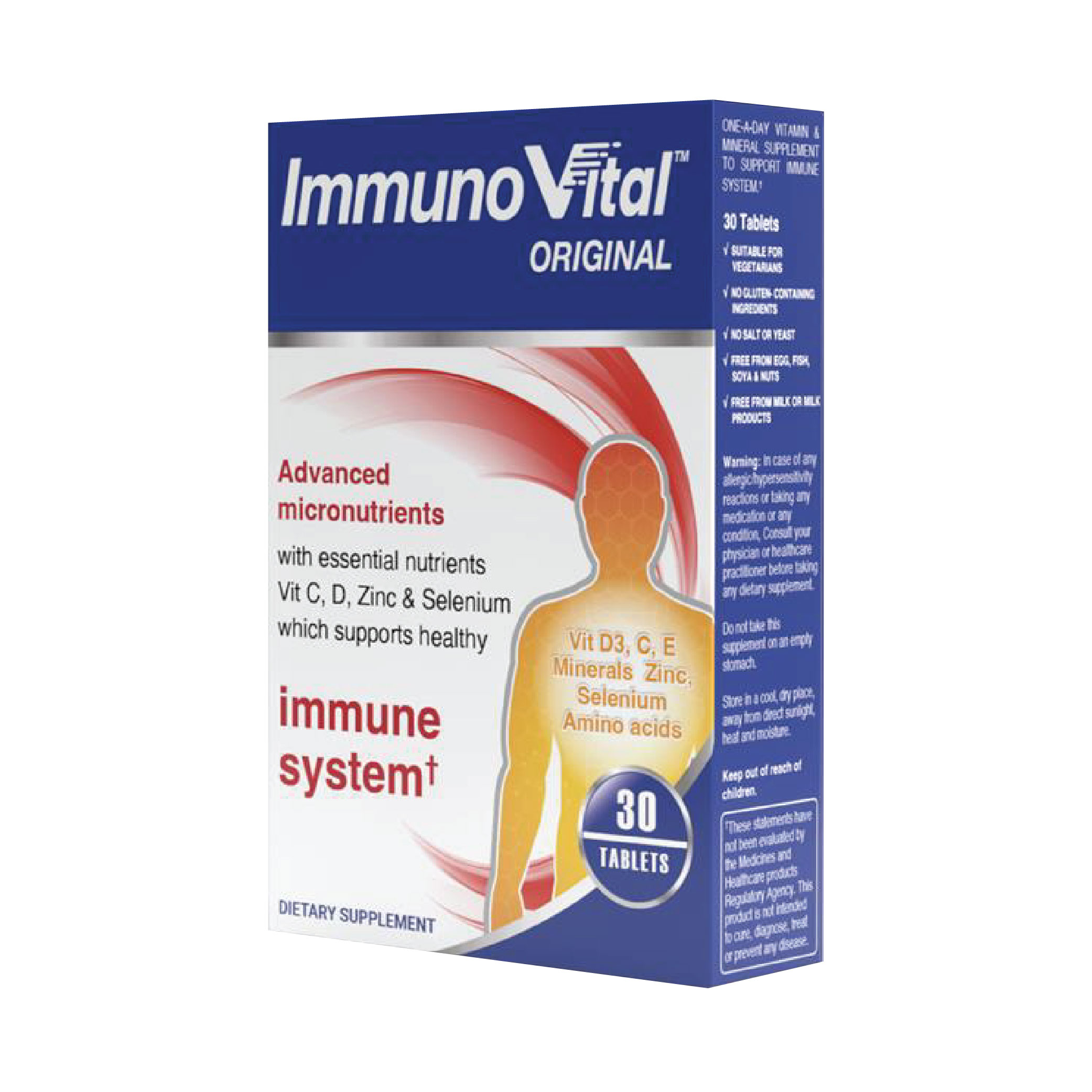 Vital Healthcare Immuno Vital, Immune System Support with Vitamins, Zinc and Antioxidants, 30 Tablets