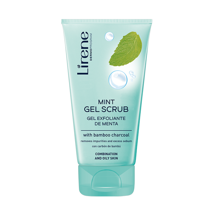 Lirene Mint Gel Scrub Bamboo Charcoal 150ml