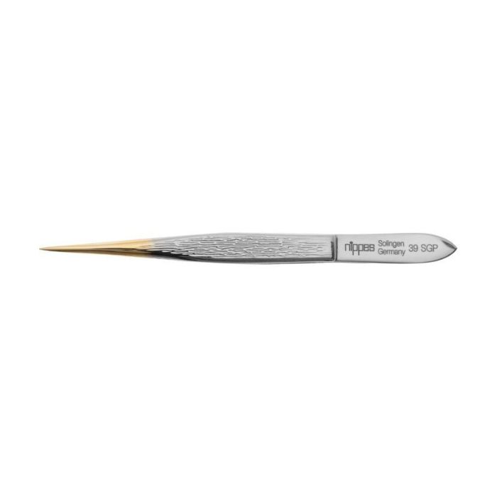 Nippes Tweezer Gold Tip Pointed 39SGP