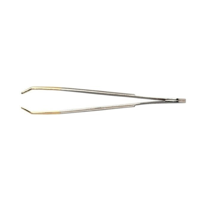 Nippes Tweezer Gold Tip Crab Claw Bented 9SGP