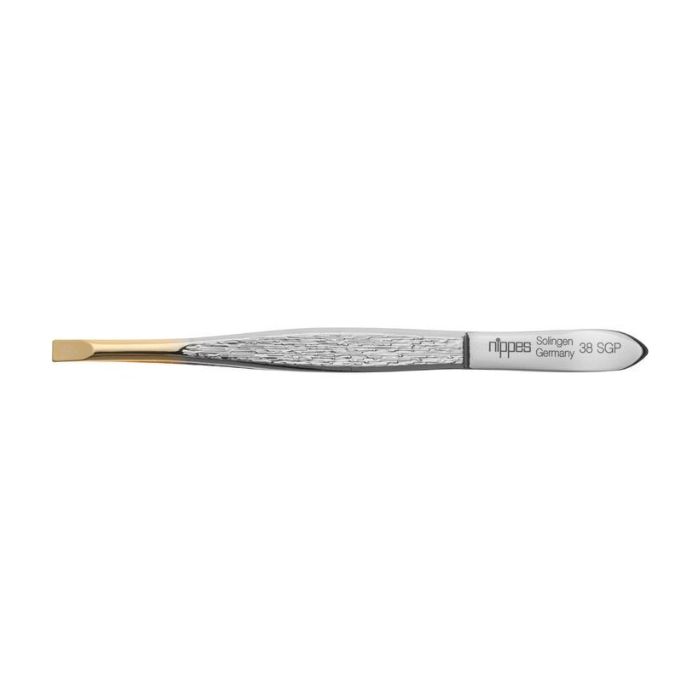 Nippes Tweezer Gold Tip Straight 38SGP