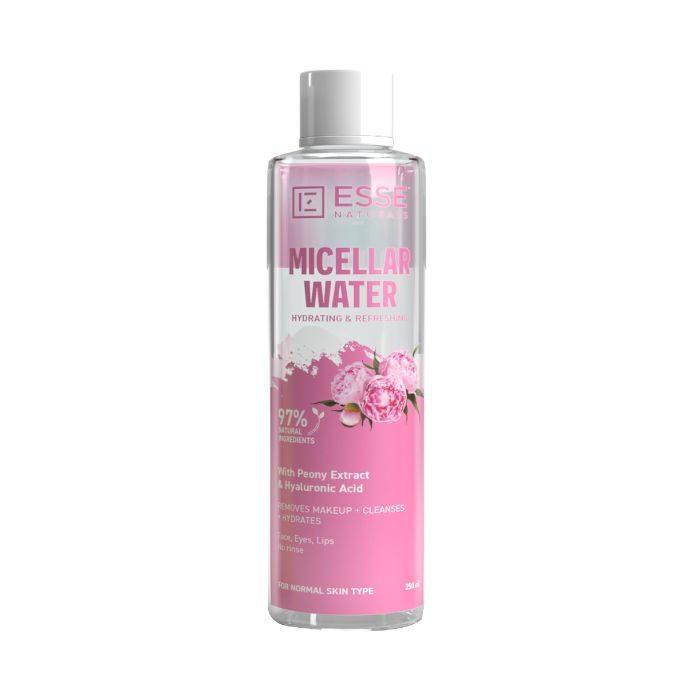 Esse Beauty Micellar Water Hydrating & Refreshing, 97% Natural Origin Makeup Remover for Normal Skin, 250ml