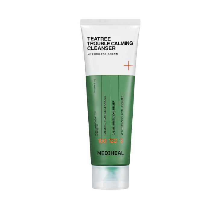 Mediheal Teatree Trouble Calming Cleanser, Gentle Daily Foam for Sensitive and Acne-Prone Skin - 120ml