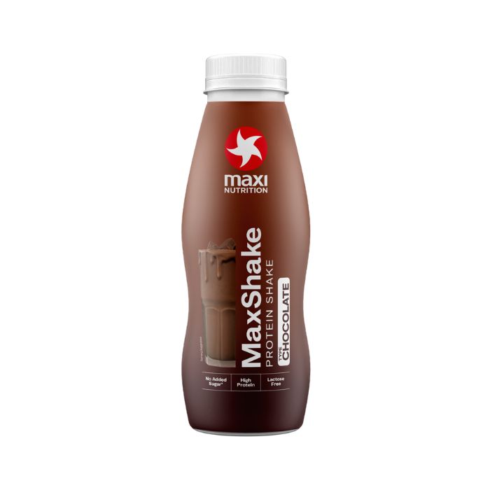 Maxi Nutrition MaxShake Chocolate, 25g High Protein, Low Fat, No Sugar Added, No Artificial Flavours – 330ml