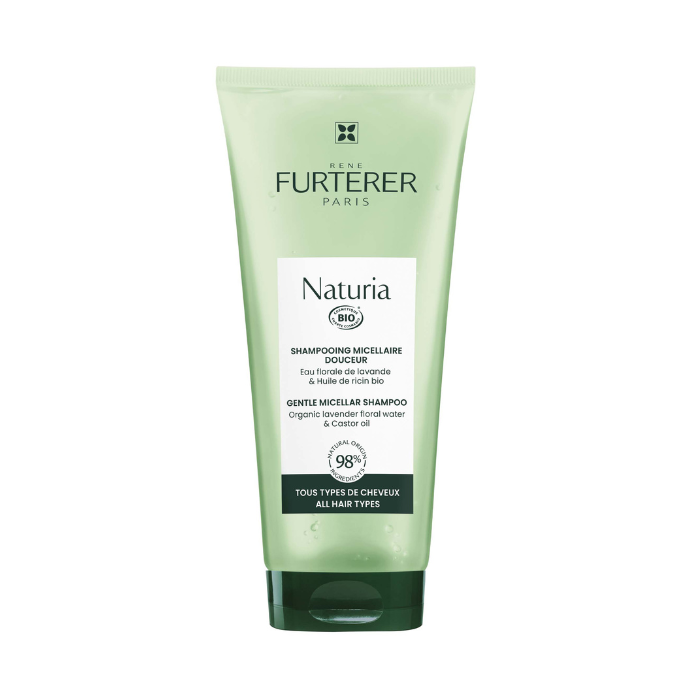 Rene Furterer Naturia Gentle Micellar Shampoo, Vegan Daily Care for Soft and Healthy Hair - 200ml