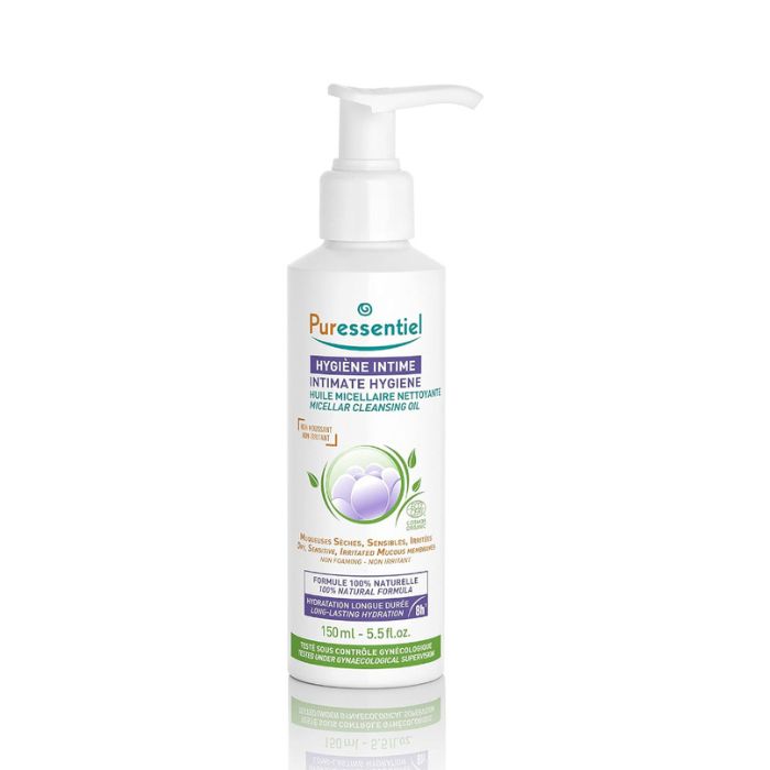 Puressentiel Intimate Hygiene Micellar Oil, Soothing Hydration for Dry, Sensitive and Irritated Skin, 150ml