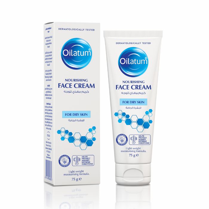 Oilatum Nourishing Face Cream, Lightweight Daily Hydration for Dry, Sensitive and Irritated Skin 75g