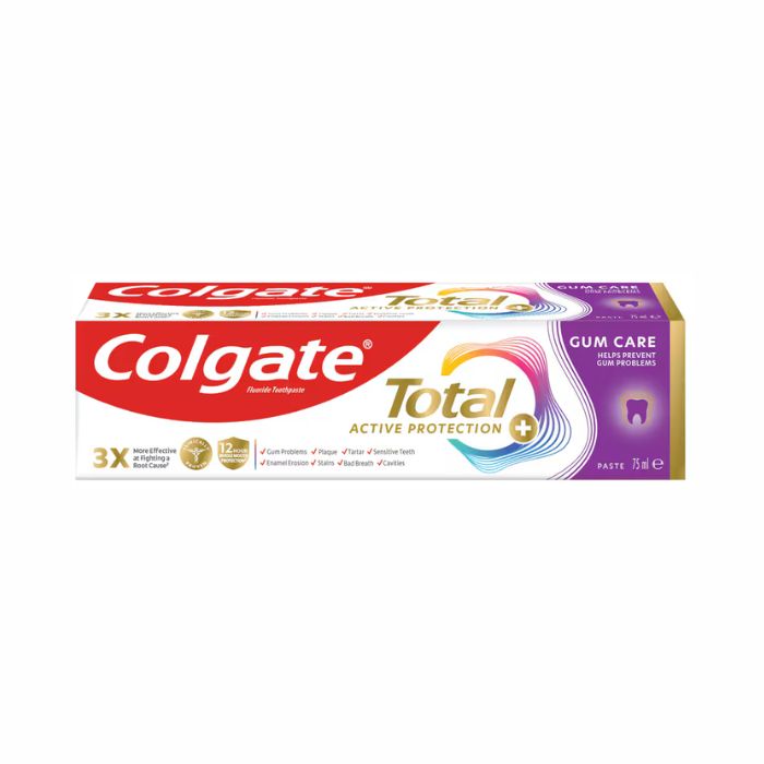 Colgate Total Active Gum Care Toothpaste, 12-Hour Whole Mouth Protection and Gum Health 75ml