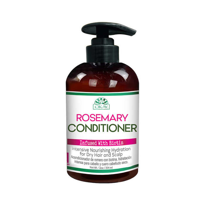 Okay Pure Rosemary with Biotin Conditioner, Hydrating, Strengthening and Growth-Boosting Hair Care, 354ml