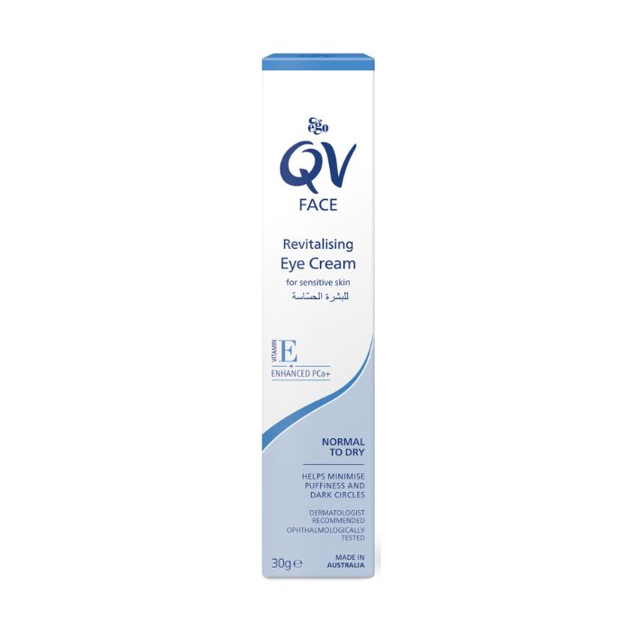 Ego QV Face Revitalising Eye Cream, Reduces Fine Lines, Puffiness, and Dark Circles, Hydrating Care, 30g