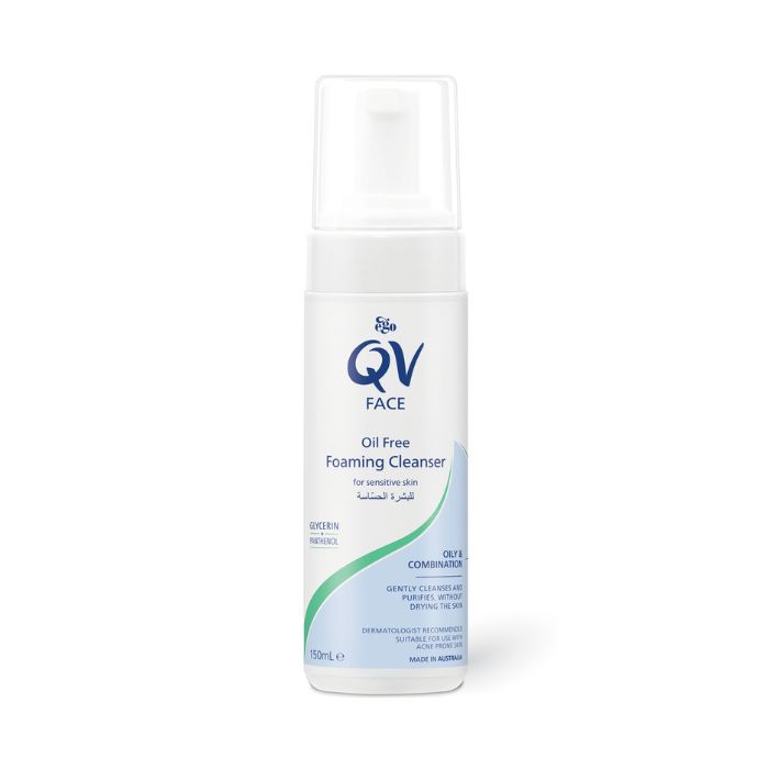 Ego QV Oil-Free Foaming Face Cleanser, Acne and Blemish Control, pH Balanced, Sensitive Skin, 150ml