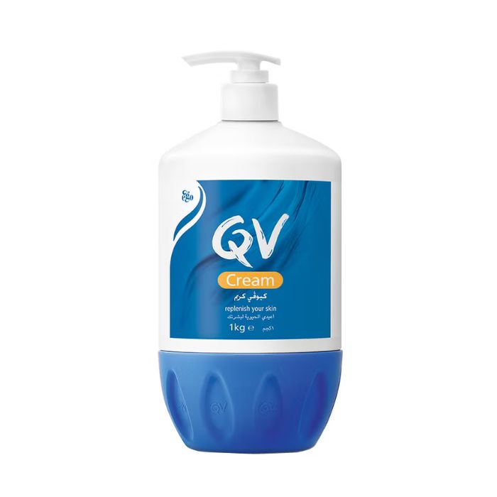 Ego QV Cream Pump Rich Moisturizer for All Skin Types, Hydrating and Protective, 1kg