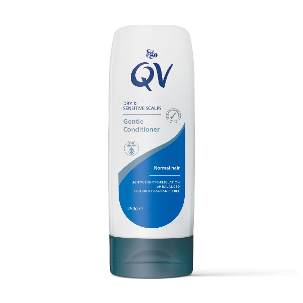 Ego QV Gentle Hair Conditioner, Hydrating for Dry, Sensitive Scalp with Glycerin and Panthenol, 250g