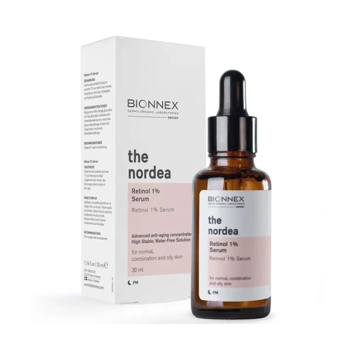 Bionnex The Nordea Retinol 1%, Anti-Aging Face Serum for Wrinkles, Fine Lines and Uneven Texture, 30ml