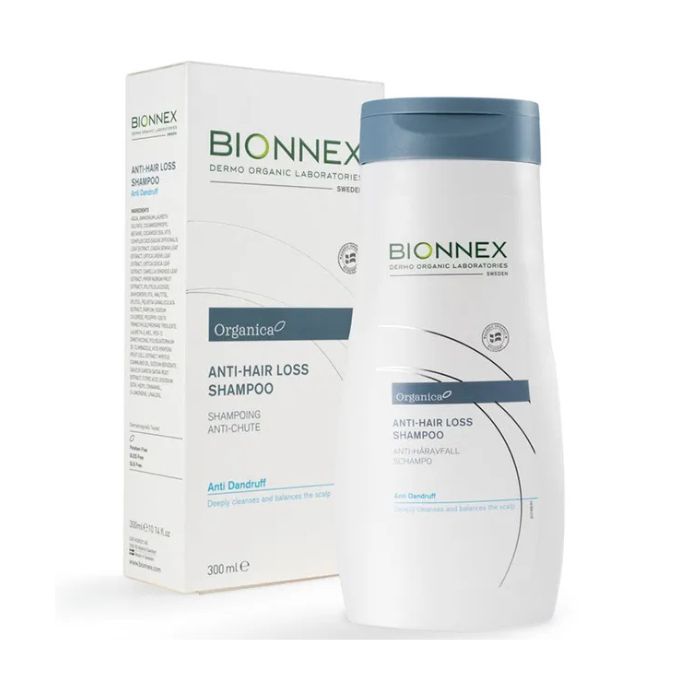 Bionnex Organica Anti-Hair Loss & Dandruff Control Shampoo, Strengthens Roots and Soothes Scalp Naturally, 300ml