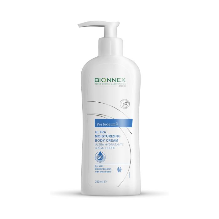 Bionnex Perfederm Moisturizing Body Cream for Dry and Atopic Skin, Deep Hydration with Shea Butter, 250ml