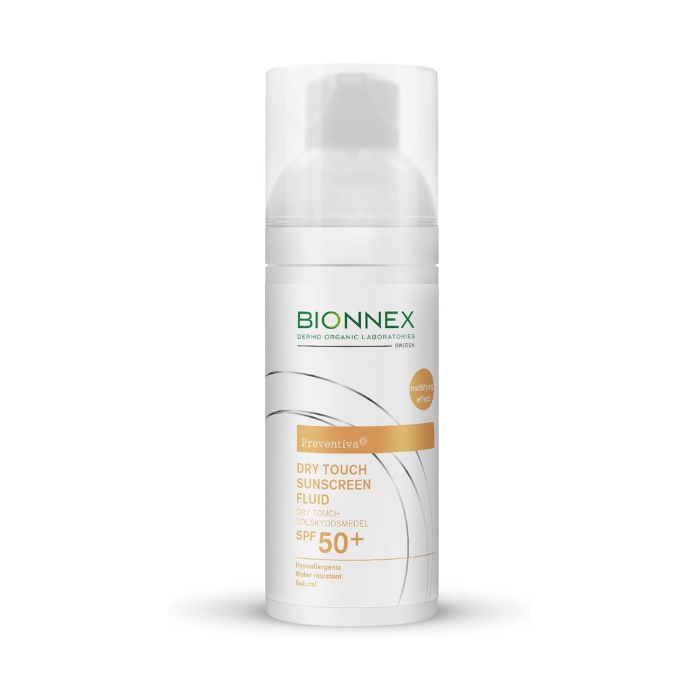 Bionnex Preventiva Sunscreen (SPF 50+) Dry Touch Fluid, Matte Finish, Oil-Free Protection, 50 ml