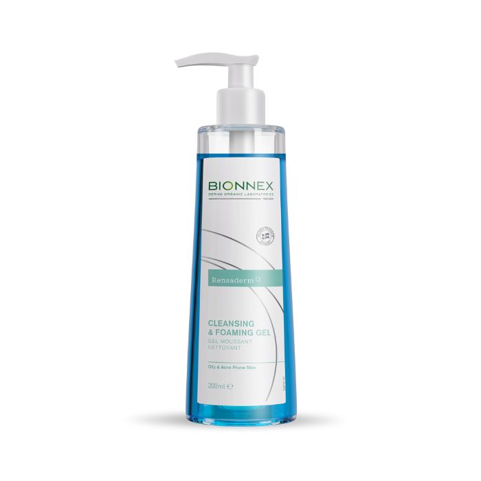 Bionnex Rensaderm Cleansing & Foaming Gel, Cleanser for Oily and Acne-Prone Skin with Trio-Acid Complex, 200ml