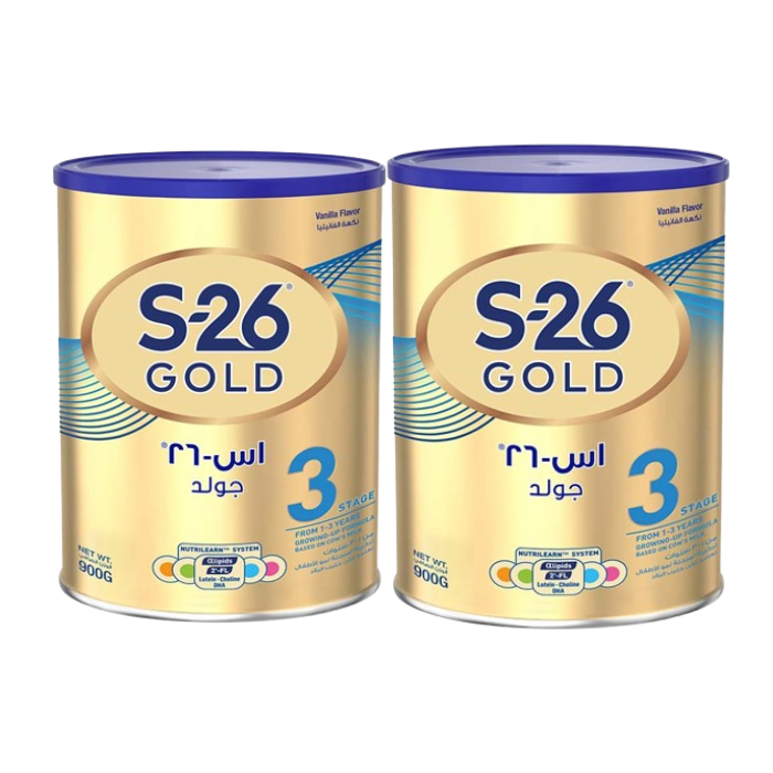 S-26 Gold 3 Growing-Up Formula, Brain, Vision and Immunity Support - 900g Pack of 2