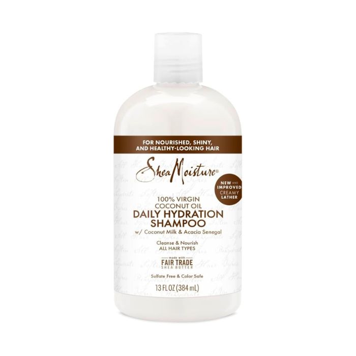 Shea Moisture 100% Virgin Coconut Oil Daily Hydration Shampoo, Sulphate-Free Moisturizing Cleanser, 384ml