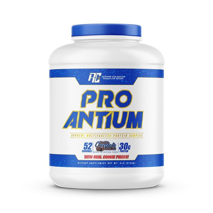Ronnie Coleman Pro-Antium Double Chocolate Cookie, Multi-Source Protein Blend with Creatine & BCAAs, 5lb