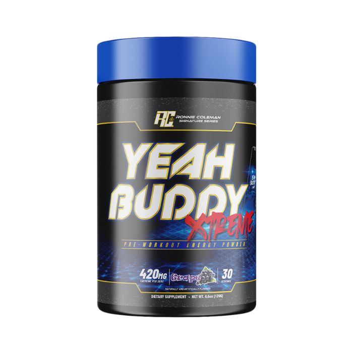 Ronnie Coleman Yeah Buddy Xtreme Pre-Workout Grape, Intense Energy and Focus Formula, 30 Servings